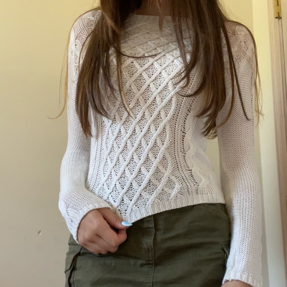White Knit Sweater